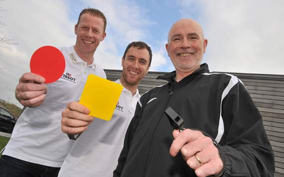 Irish League stars pick up the whistle