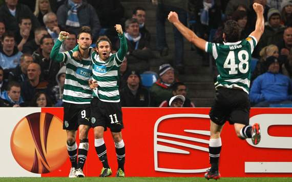 Europa League,Diego Capel,Manchester City FC v Sporting Lisbon 