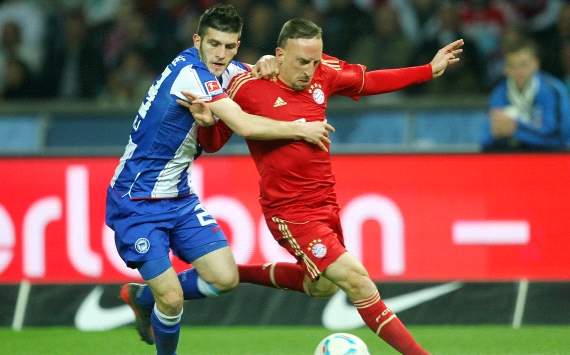 Germany, Bundesliga, Hertha BSC vs. FC bayern Munich, Franck Ribery