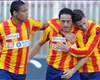 Lecce celebrating 