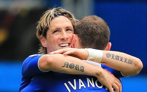 FA Cup -   Chelsea v Leicester City, Fernando Torres and Branislav Ivanovic 