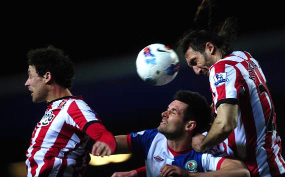 EPL: Scott Dann - Sotirios Kyrgiakos, Blackburn Rovers v Sunderland 