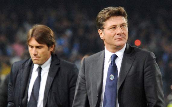 Antonio Conte, Walter Mazzarri - Napoli-Juventus (Getty Images)