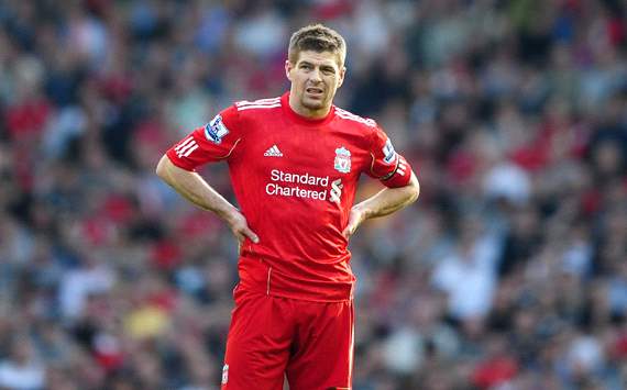 EPL: Steven Gerrard, Liverpool v Wigan Athletic