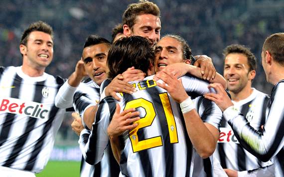 Juventus celebrating
