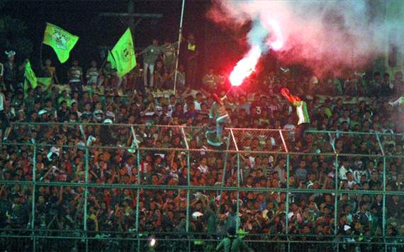 Fans PSMS Medan (GOAL.com/Nina Rialita)