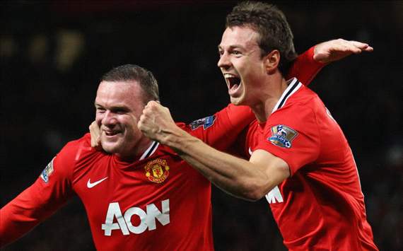 Rooney, Evans, Manchester united Vs Fulham