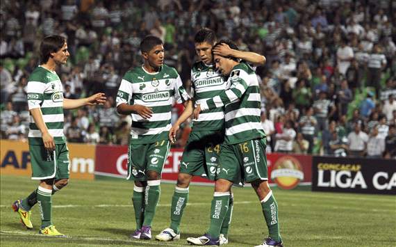 Oribe Peralta, Hérculez Gómez, Santos Laguna (Getty)