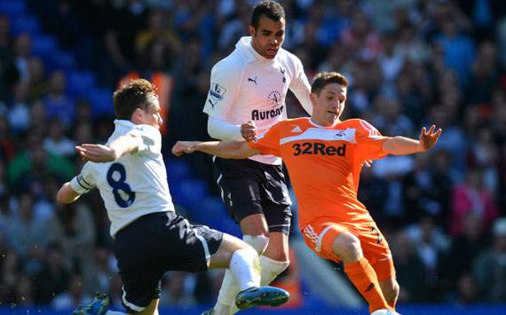 EPL, Tottenham Hotspur v Swansea City, Joe Allen; Sandro; Scott Parker