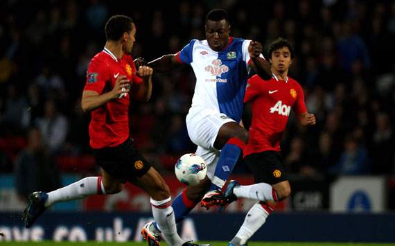 EPL,Yakubu,Blackburn Rovers v Manchester United