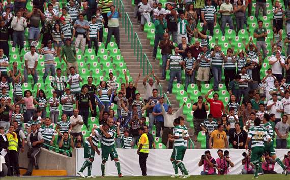 Santos Laguna players - Santos Laguna vs. Seattle Sounders