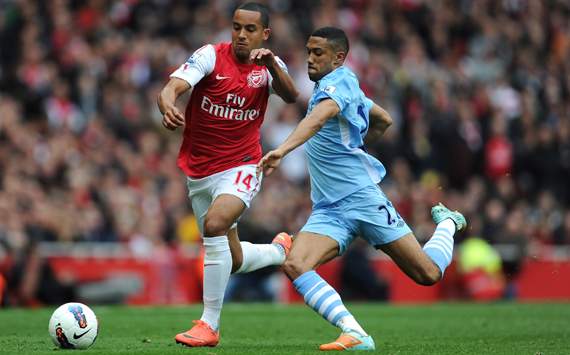 EPL, Gael Clichy; Theo Walcott, Arsenal v Manchester City