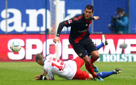 Hamburger SV - Bayer 04 Leverkusen: Robert Tesche & Michael Ballack