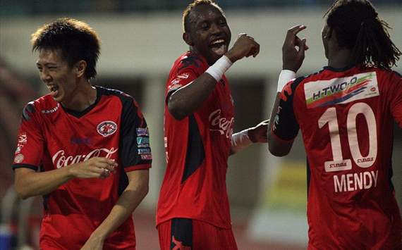 Franklin Anzite, Jeremy Chiang, Frederic Mendy, Home United vs Harimau Muda, S.League