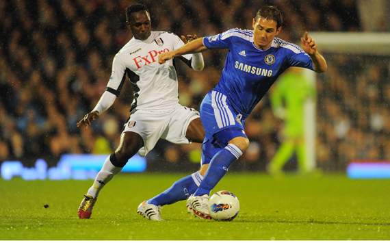 EPL, Frank Lampard; Mahamadou DiarraFulham v Chelsea