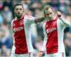 Theo Janssen en Christian Eriksen (Ajax - De Graafschap) Theo Janssen en Christian Eriksen (Ajax - De Graafschap)