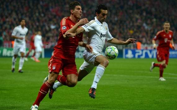Champions League, FC Bayern Munich vs Real Madrid, Mario Gomez, Alvaro Arbeloa