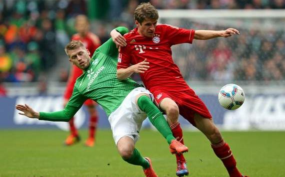 Bundesliga : Aaron Hunt vs Thomas Muller (Werder Bremen vs Bayern Munich)