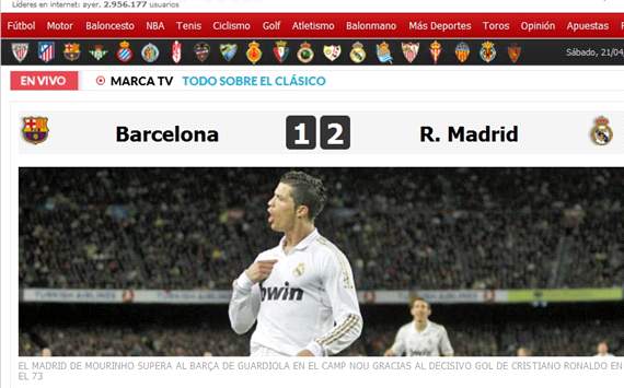 Liga BBVA: FC Barcelona - Real Madrid (Clasico - Camp Nou)