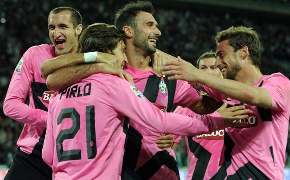 Juventus celebrating