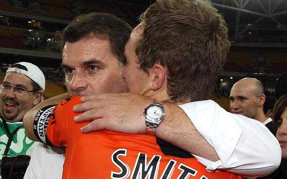 Brisbane Roar coach Ange Postecoglou savours fourth national title