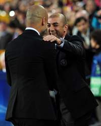UEFA Champions League : Roberto Di Matteo - Josep Guardiola, FC Barcelona v FC Chelsea
