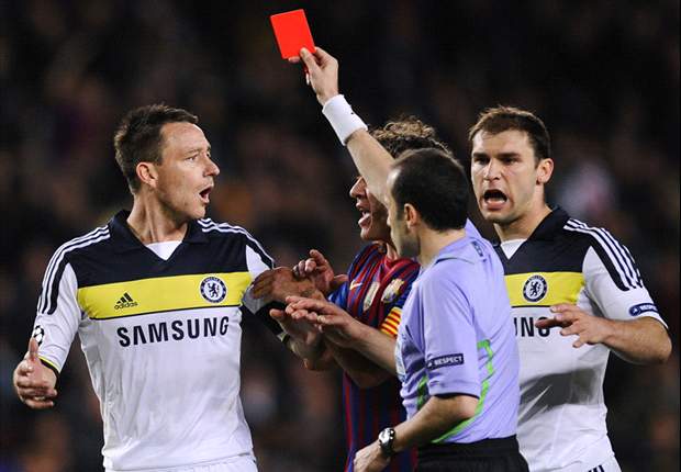 Chelsea's Terry admits red card against Barcelona was 'a mistake'