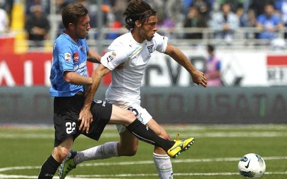 Simone Pesce (Novara) and Stefano Mauri (Lazio)