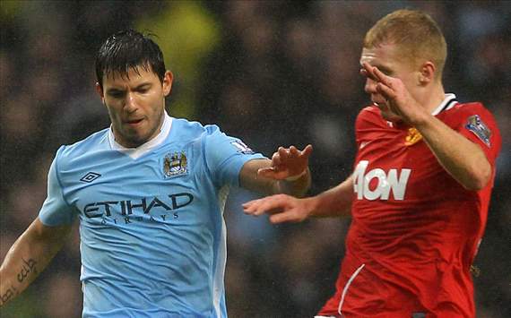 Paul Scholes - Aguero- Manchester City - Manchester 
United