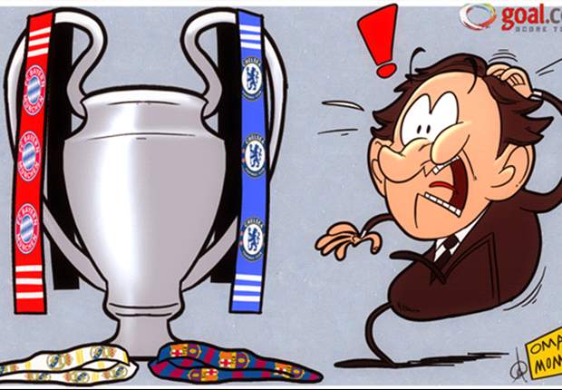 Cartoon - Platini redécore le trophée