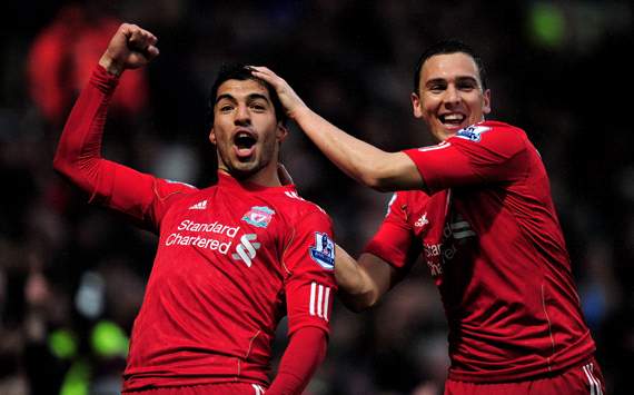 EPL: Luis Suarez - Stewart Downing, Norwich City v Liverpool