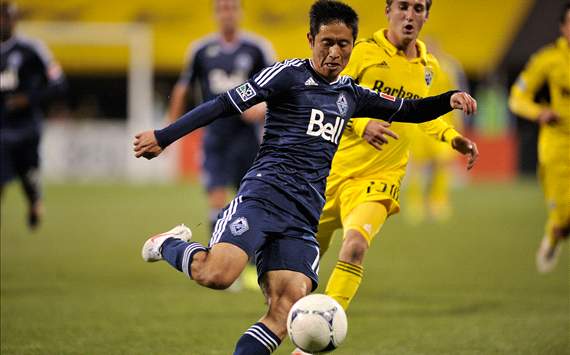 Former South Korea international Lee Young-Pyo scores his first Whitecaps' goal in MLS
