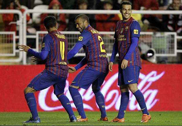 Alves and Thiago apologize for Barcelona goal celebration during win over Rayo Vallecano