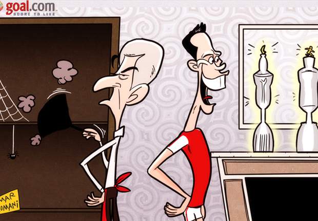 Cartoon - Van Persie remporte deux trophées mais pas Wenger