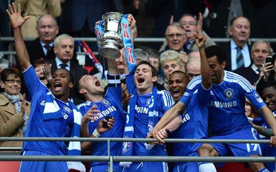 FA Cup Final, Liverpool v Chelsea, Didier Drogba, John Terry, Frank Lampard, Florent Malouda and Jose Bosingwa