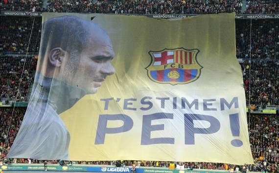 Camp Nou Tifo Pep Guardiola