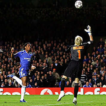 Drogba - Cañizares - Chelsea-Valencia
