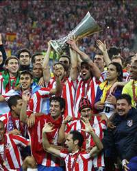 UEFA Europa League: Atletico Madrid celebration