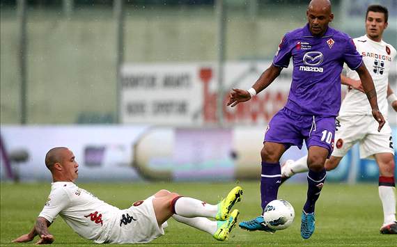 Radja Nainggolan, Ruben Olivera - Fiorentina-Cagliari