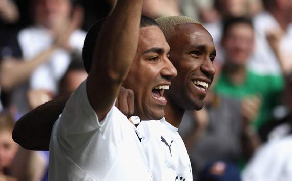 EPL - Tottenham Hotspur v Fulham, Jermain Defoe and Aaron Lennon