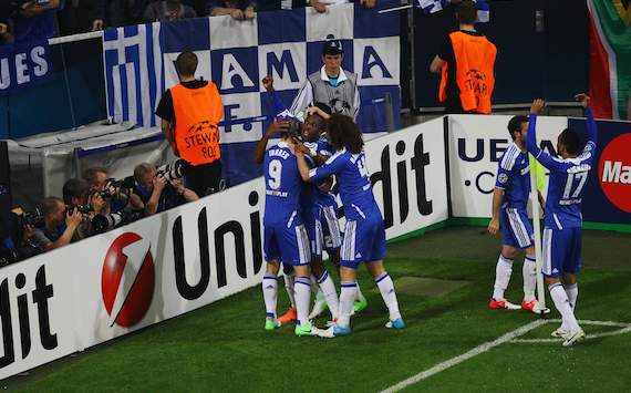 UEFA Champions League: FC Bayern München - FC Chelsea, Chelsea celebrating