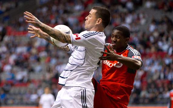 Eric Hassli; Doneil Henry - Vancouver Whitecaps vs. Toronto FC