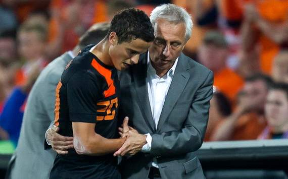 Ibrahim Afellay and Bert van Marwijk, Netherlands