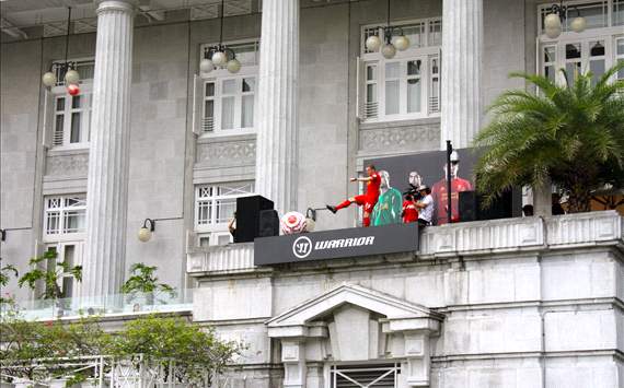 Bellamy's event-packed day in Singapore