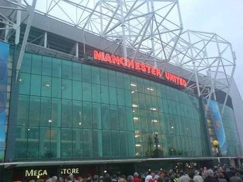 CL: Outside of Old Trafford, Manchester United vs, Milan