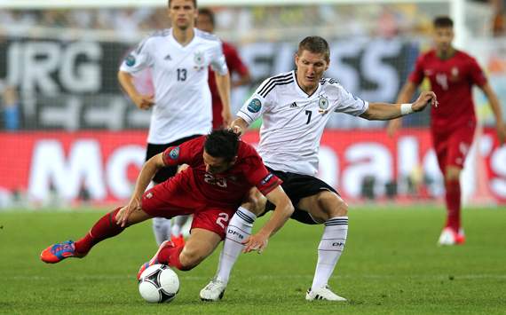UEFA EURO - Germany v Portugal, Bastian Schweinsteiger and Bruno Alves