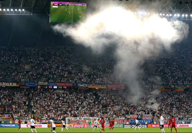Uefa charge DFB for 'improper conduct' of fans during Denmark clash