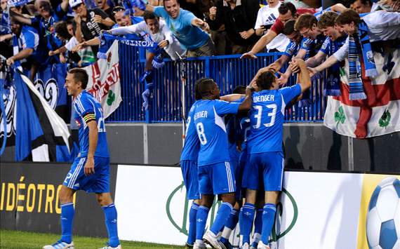 Montreal Impact celebrate at Stade Saputo