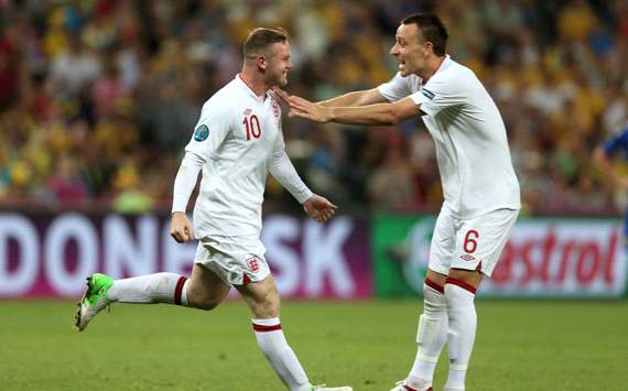 UEFA EURO 2012 :Wayne Rooney  - John Terry, England v Ukraine