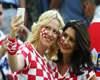 Croatia fans (aficionadas de Croacia) en la Euro 2012